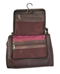 Prime Hide Outback Range Luxury Brown Leather Wash Bag Review